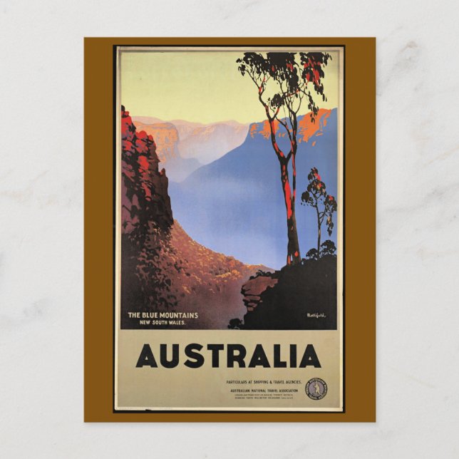 Carte Postale Les Blue Mountains, Australie, (Devant)