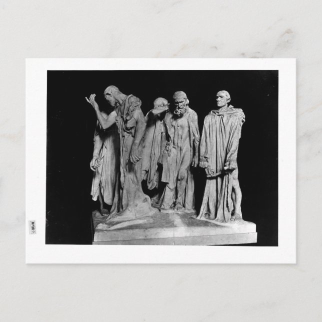 Carte Postale Les Burghers de Calais, 1889 (Devant)
