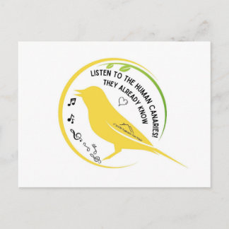 Carte Postale Les Canaris Humains Savent Déjà