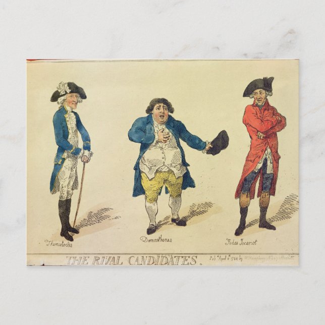 Carte Postale Les candidats rivaux (Devant)