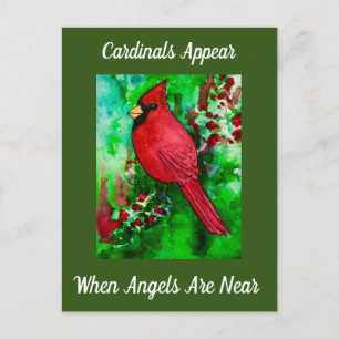 Carte Postale Les Cardinaux Apparaissent Quand Les Anges Sont Pr