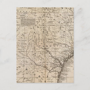 Carte Postale Les Carolinas et la Géorgie