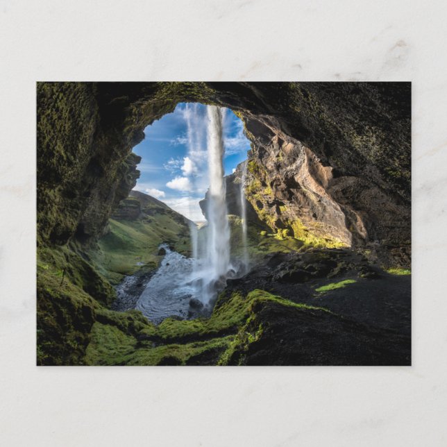 Carte Postale Les cascades | Cascade islandaise (Devant)