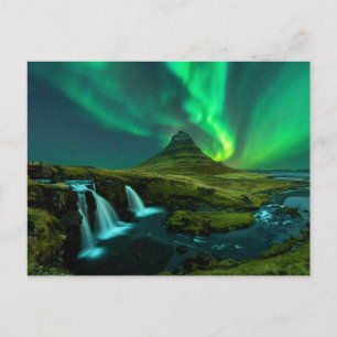 Carte Postale Les cascades   Kirkjufellfoss Cascade, Islande