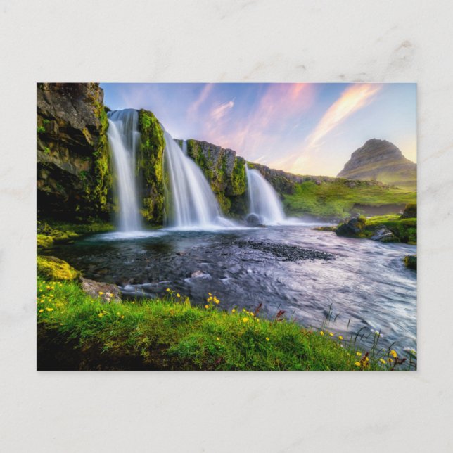 Carte Postale Les cascades | Kirkjufellsfoss, Islande (Devant)