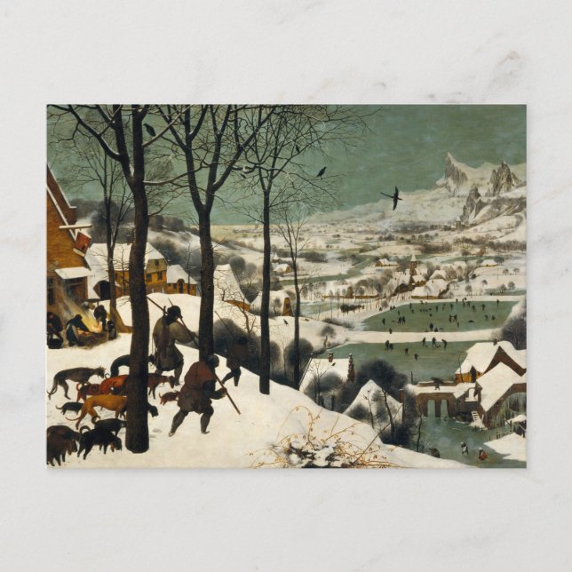 Carte postale Les Chasseurs dans la neige Pieter B (Devant)
