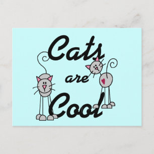 Carte Postale Les chats sont les T-shirts et les cadeaux frais