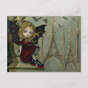 Carte postale "Les chauves-souris dans le beffroi"