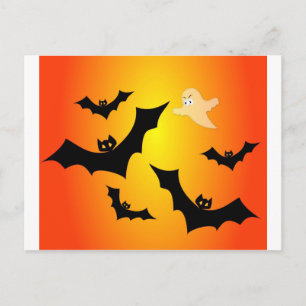 Carte Postale Les chauves-souris et le fantôme