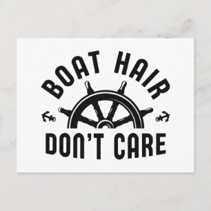 Carte Postale Les cheveux de bateau ne s’en soucient pas