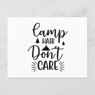 Carte Postale Les cheveux de camp s'en fichent