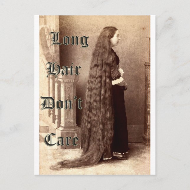 Carte Postale Les cheveux longs, ça ne m'intéresse pas (Devant)