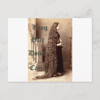 Carte Postale Les cheveux longs, ça ne m'intéresse pas