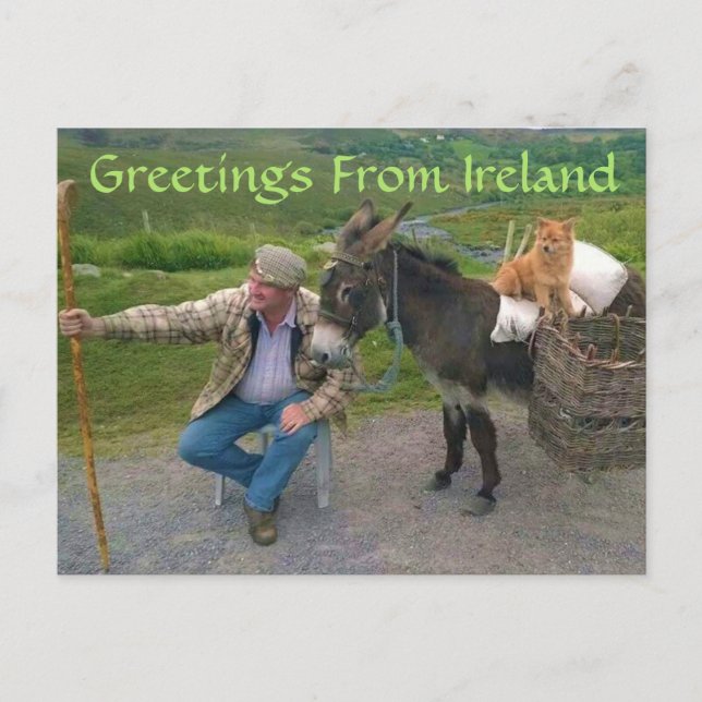 Carte Postale Les choses que vous verrez en Irlande (Devant)