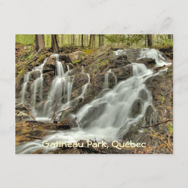 Carte Postale Les chutes au domaine Mackenzie King, parc de la G (Devant)