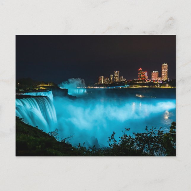 Carte Postale Les chutes du Niagara entre le Canada et les États (Devant)