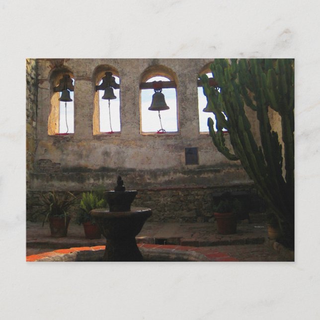 Carte Postale Les cloches de San Juan Capistrano (Devant)