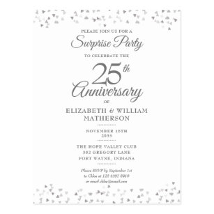 Cartes Postales 25 Ans Mariage Originales Zazzle Ca