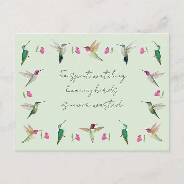 Carte Postale Les colibris d'Anna (Devant)