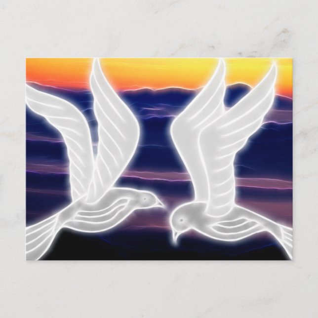 Carte Postale Les colombes (Devant)