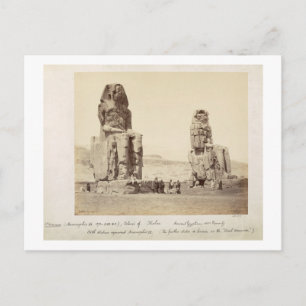 Carte Postale Les Colonnes de Memnon, statues d'Amenhotep III, X