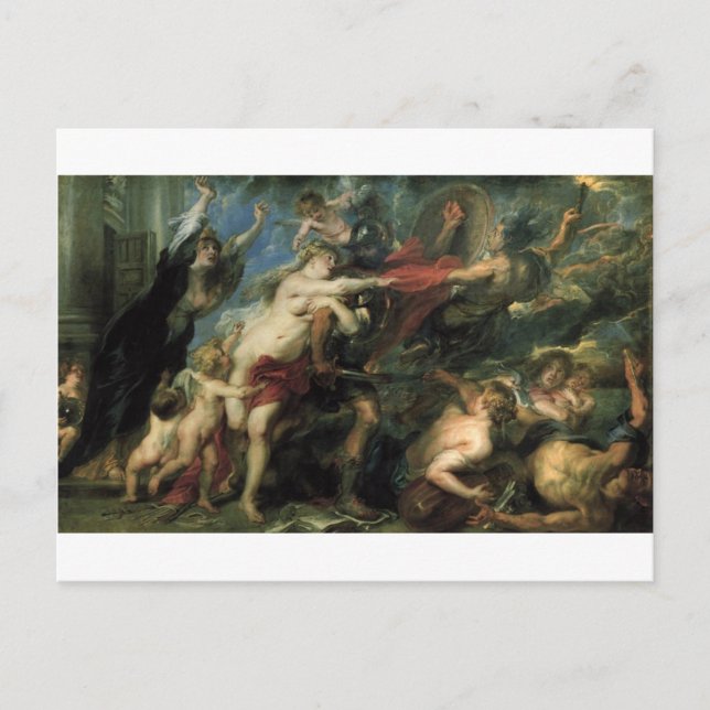 Carte Postale Les conséquences de la guerre par Peter Paul Ruben (Devant)
