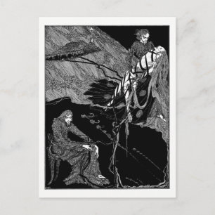 Carte Postale Les contes de Poe sur le mystère et l'imagination