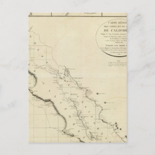 Carte Postale Les côtes de Californie