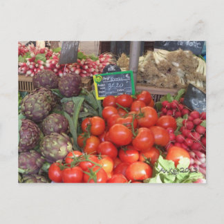 Carte Postale Les Couleurs de la Provence 1 : Le Marché d'Aix