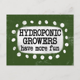 Carte postale « Les cultivateurs hydroponiques s'a