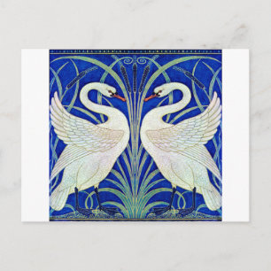 Carte Postale Les cygnes par Walter Crane