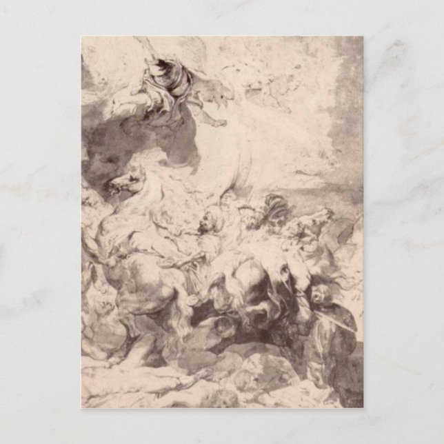 Carte Postale Les dégâts de Sennaherib par Peter Paul Rubens (Devant)
