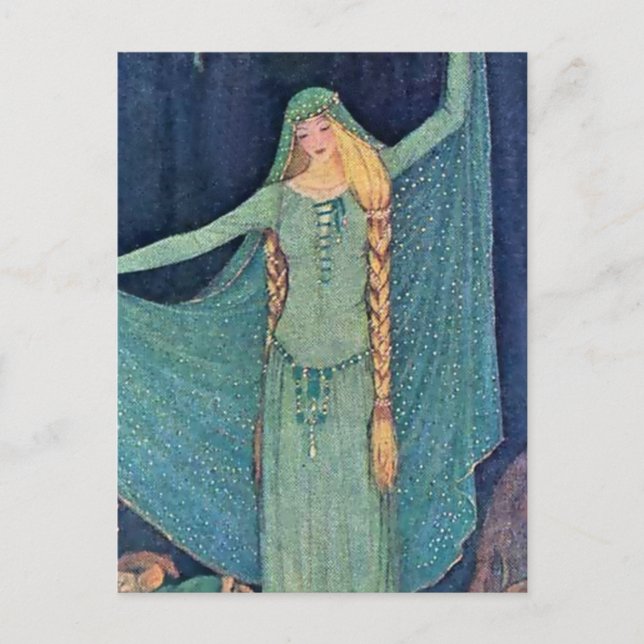 Carte Postale "Les deux rois enfants" par Elenore Abbott (Devant)