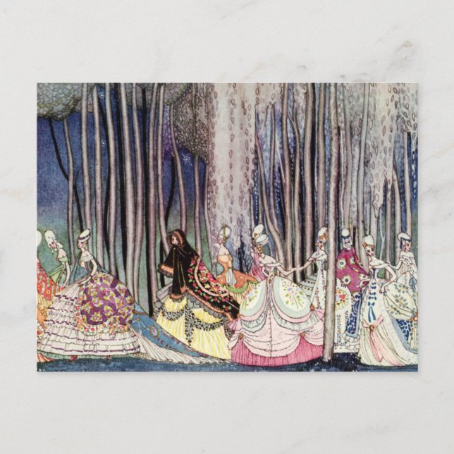 Carte Postale Les douze princesses dansantes de Kay Nielsen (Devant)