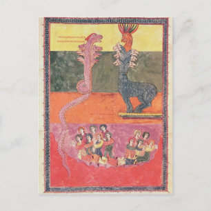Carte Postale Les dragons, du Girona Beatus