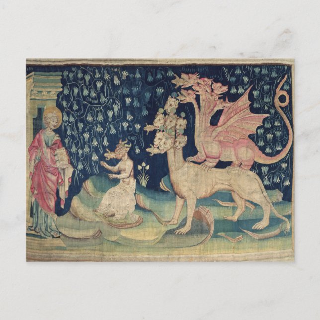 Carte Postale Les dragons vommentant les grenouilles (Devant)