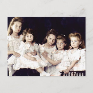 Carte Postale Les enfants du Dernier tsar de Russie