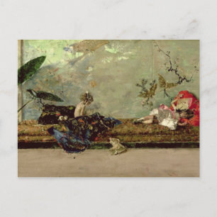 Carte Postale Les enfants du peintre dans le salon japonais