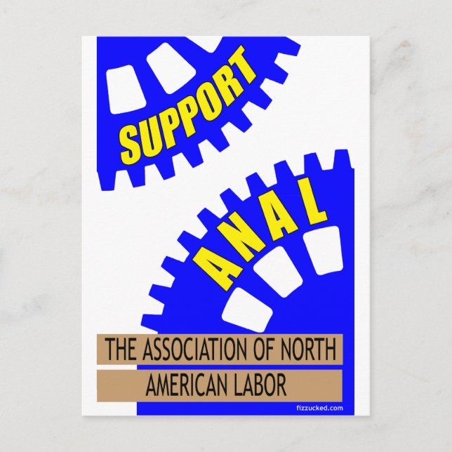 Carte Postale Les engrenages de l'industrie Grind the Worker Up! (Devant)