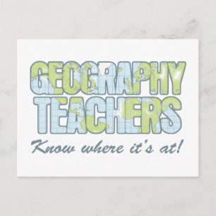 Carte Postale Les enseignants en géographie savent où il se trou