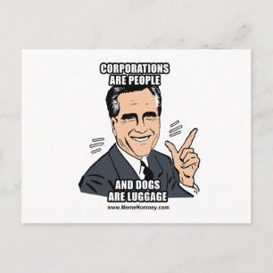 CARTE POSTALE LES ENTREPRISES SONT DES GENS ET LES CHIENS SONT D