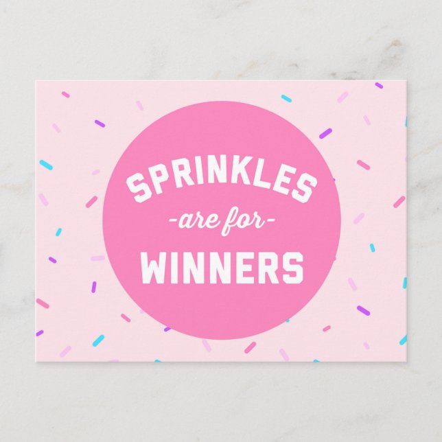 Carte Postale Les Épingles Sont Pour Les Gagnants Citation Drôle (Devant)