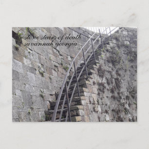 Carte Postale les escaliers en pierre de la mort savannah georgi