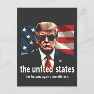 Carte Postale Les États-Unis sont redevenus une méritocratie