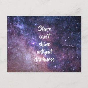 Carte Postale Les étoiles ne peuvent pas briller avec notre obsc