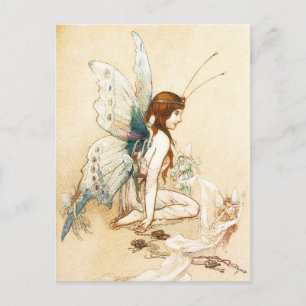Carte Postale Les fées lui ont apporté une paire d'ailes