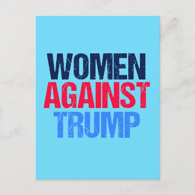 Carte Postale Les femmes contre Trump (Devant)