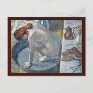 Carte Postale Les Femmes Dans Le Bain Se Laver Le Dos Par Edgar