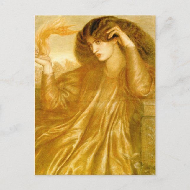 Carte Postale Les femmes de la flamme par Dante Gabriel Rossetti (Devant)