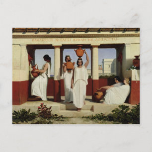 Carte Postale Les femmes grecques à la fontaine, 1841